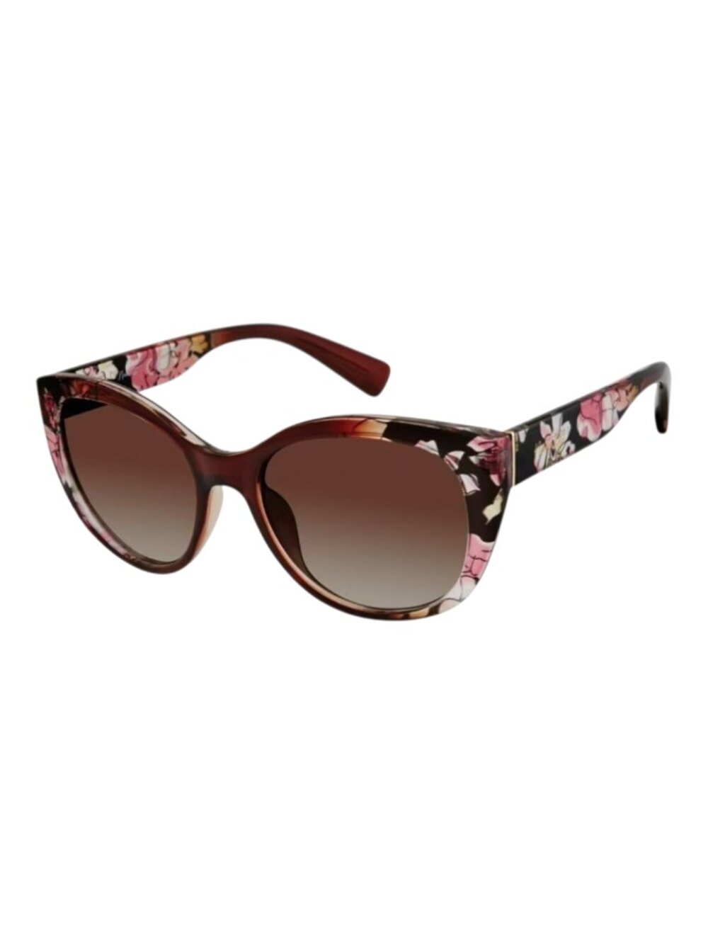Nanette Lepore Women's NN262 Floral UV400 Protective Cat Eye Fashion Sunglasses